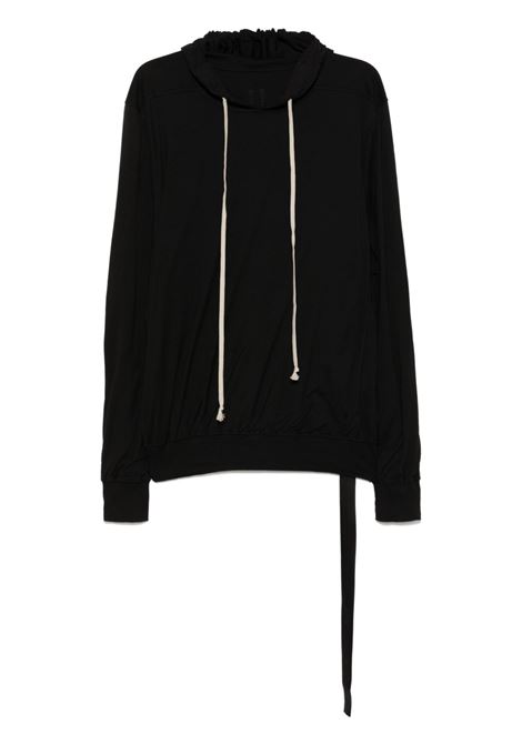 Felpa con cappuccio in nero Rick owens drkshdw - uomo